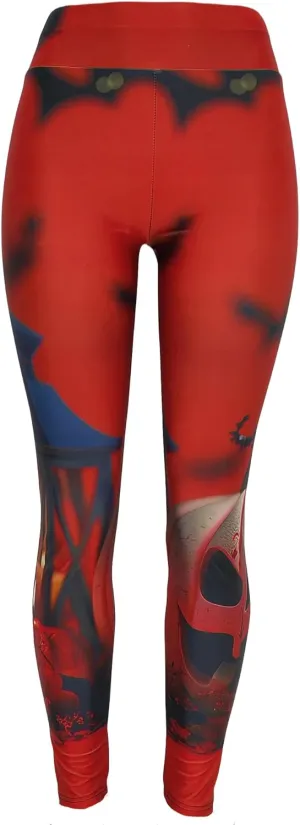 Sister Amy Women's Fitness High Waist Yoga Pants Printed Stretch Ankle Legging