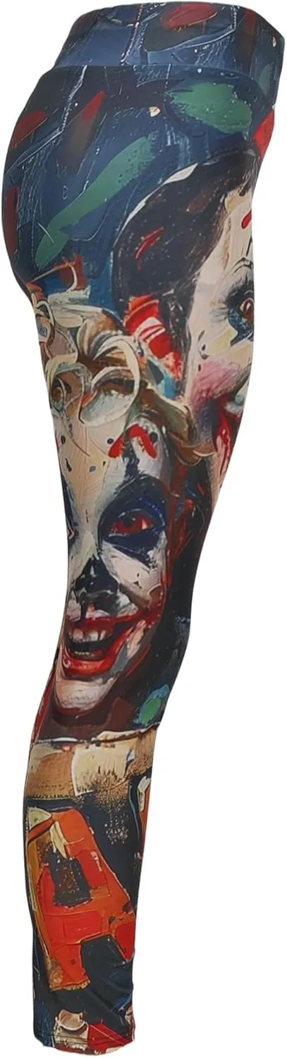 Sister Amy Women's Fitness High Waist Yoga Pants Printed Stretch Ankle Legging