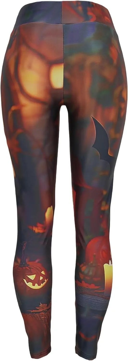 Sister Amy Women's Fitness High Waist Yoga Pants Printed Stretch Ankle Legging