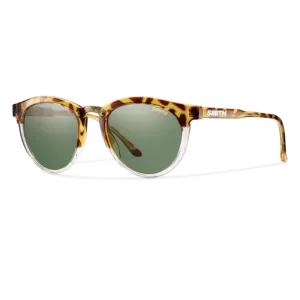 Smith Questa Amber Tortoise Frame - ChromaPop Polarized Gray Green Lens - Polarized Sunglasses