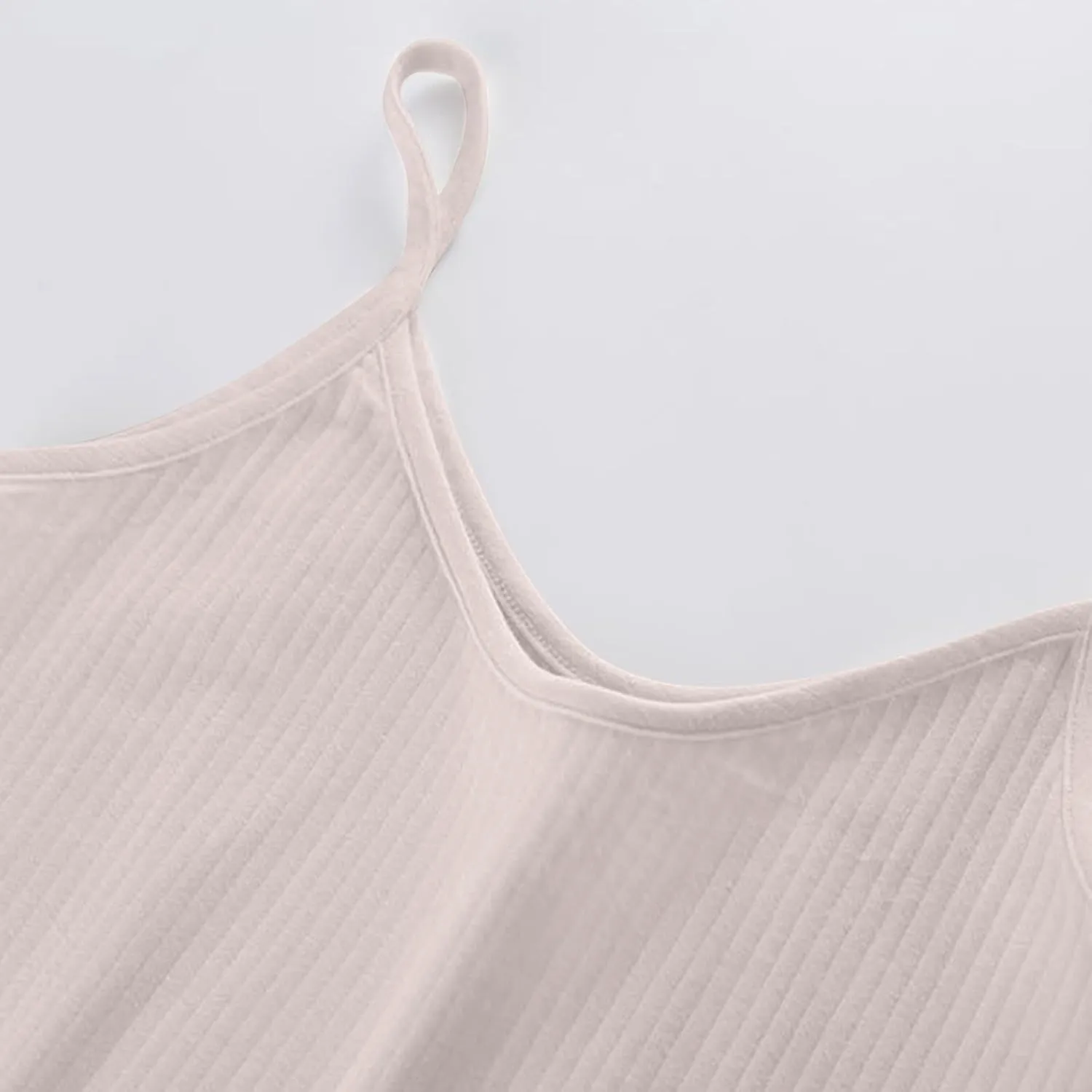 Spaghetti Strap Camisole Tank Tops for Women Plus Size Basic Slim-Fit Cotton Cami Tops Undershirts Sleeveless Shirt