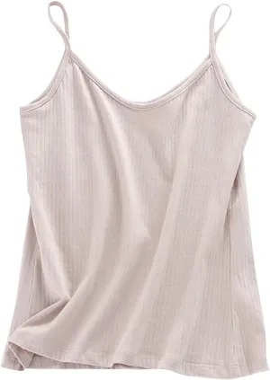 Spaghetti Strap Camisole Tank Tops for Women Plus Size Basic Slim-Fit Cotton Cami Tops Undershirts Sleeveless Shirt