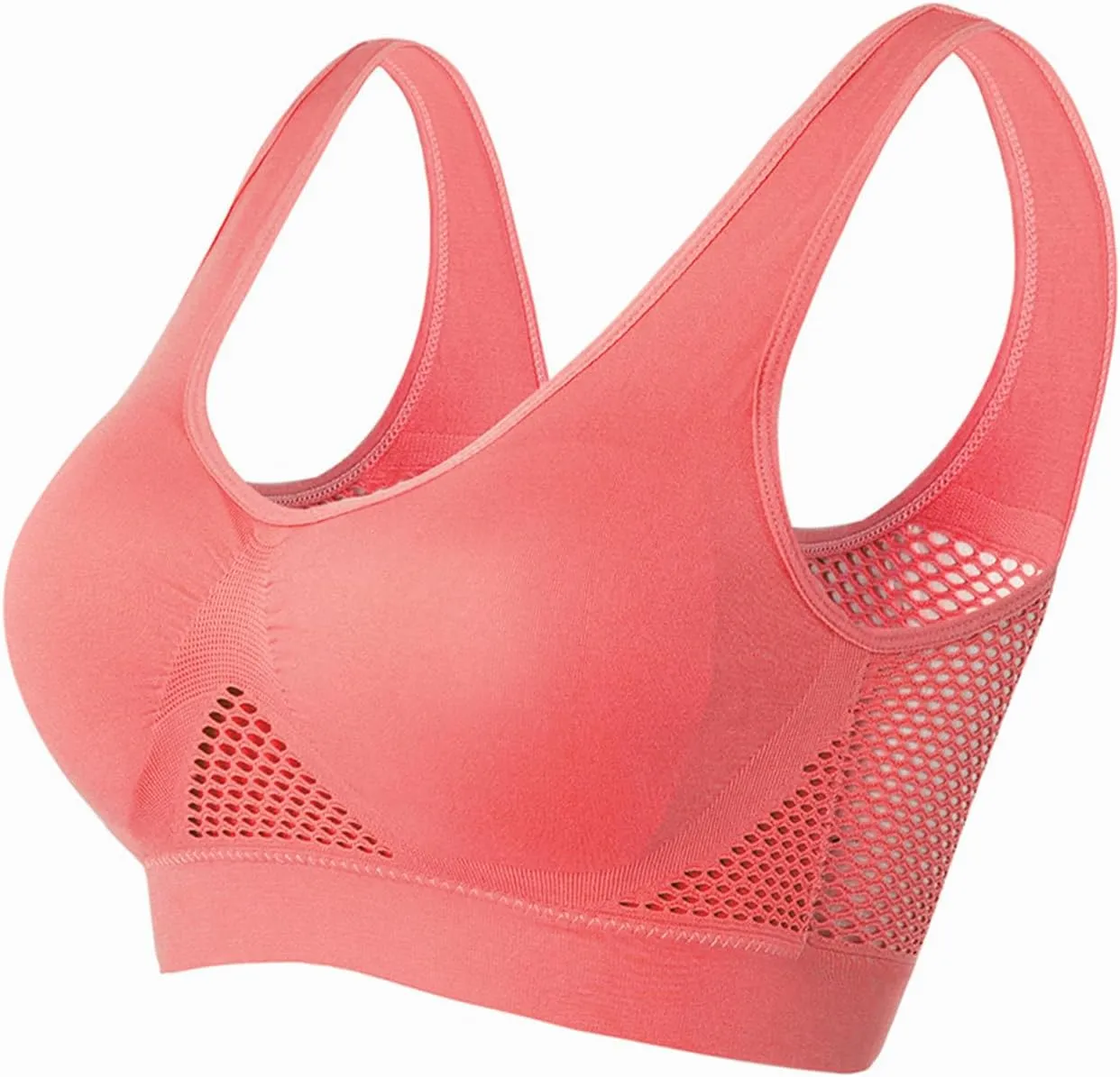 Sports Bras for Women High Support Mesh Gym Running Workout Bra 3 Pack Breathable Comfort Bra Multipack Plus Size