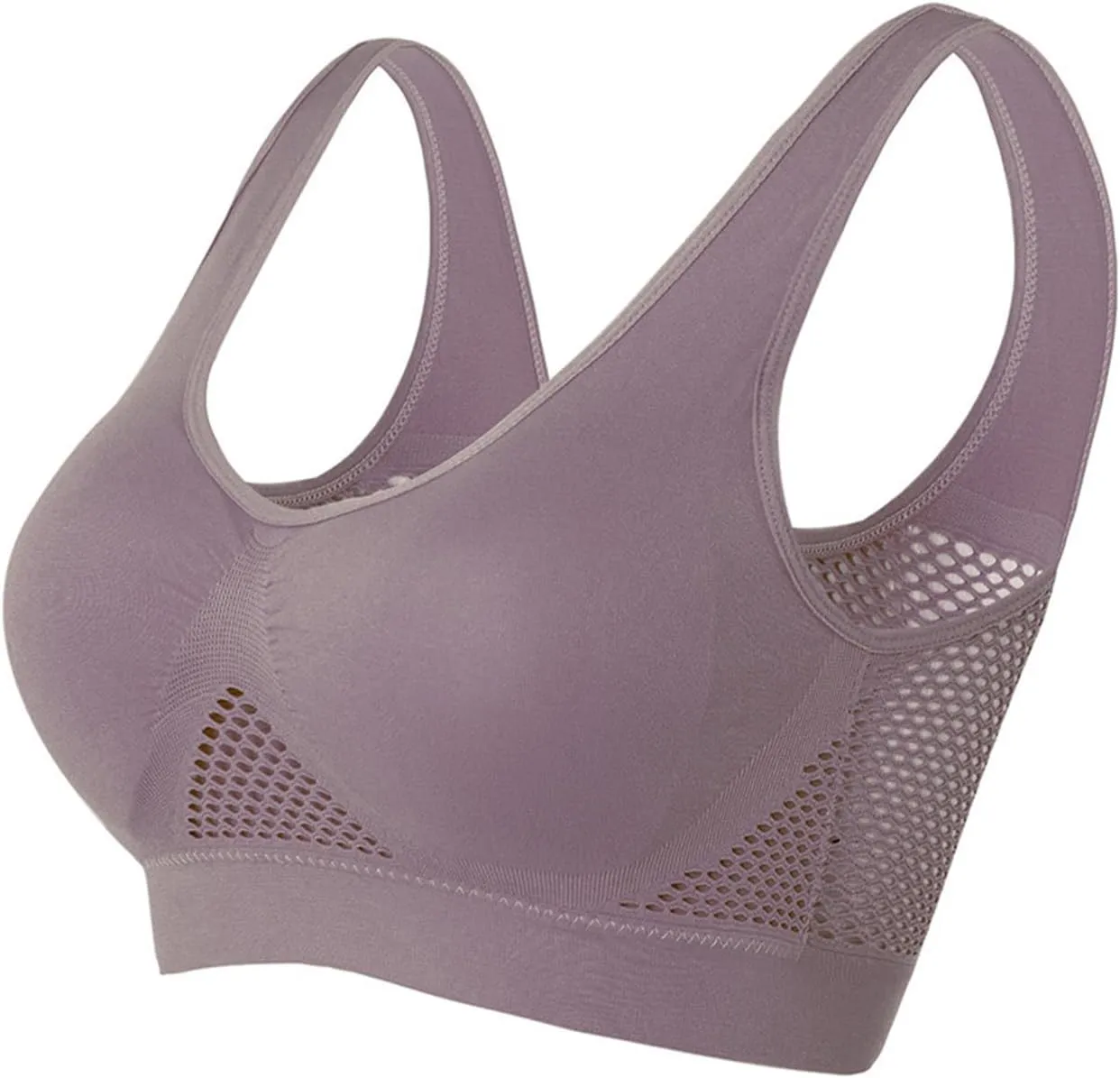Sports Bras for Women High Support Mesh Gym Running Workout Bra 3 Pack Breathable Comfort Bra Multipack Plus Size