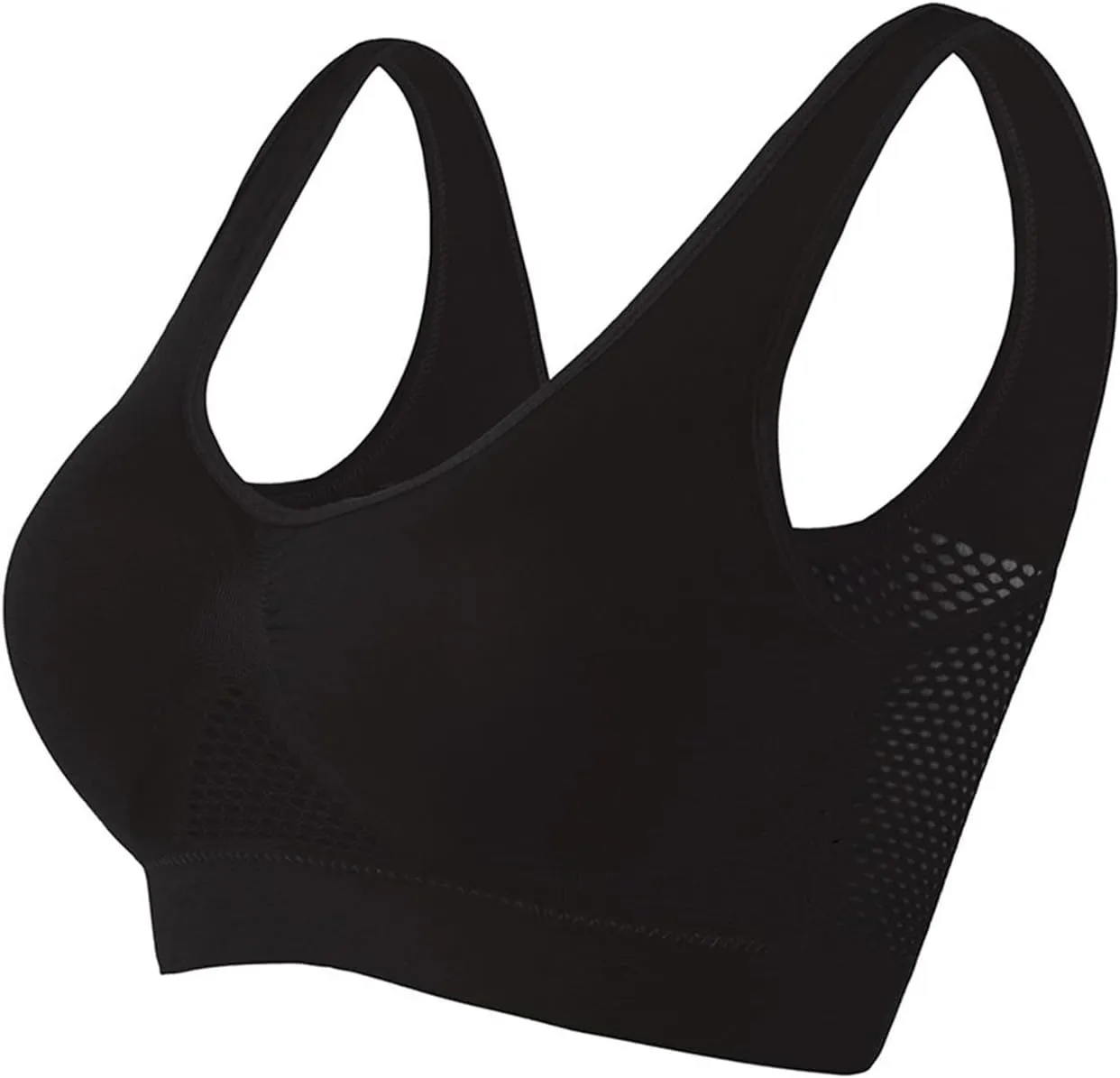 Sports Bras for Women High Support Mesh Gym Running Workout Bra 3 Pack Breathable Comfort Bra Multipack Plus Size
