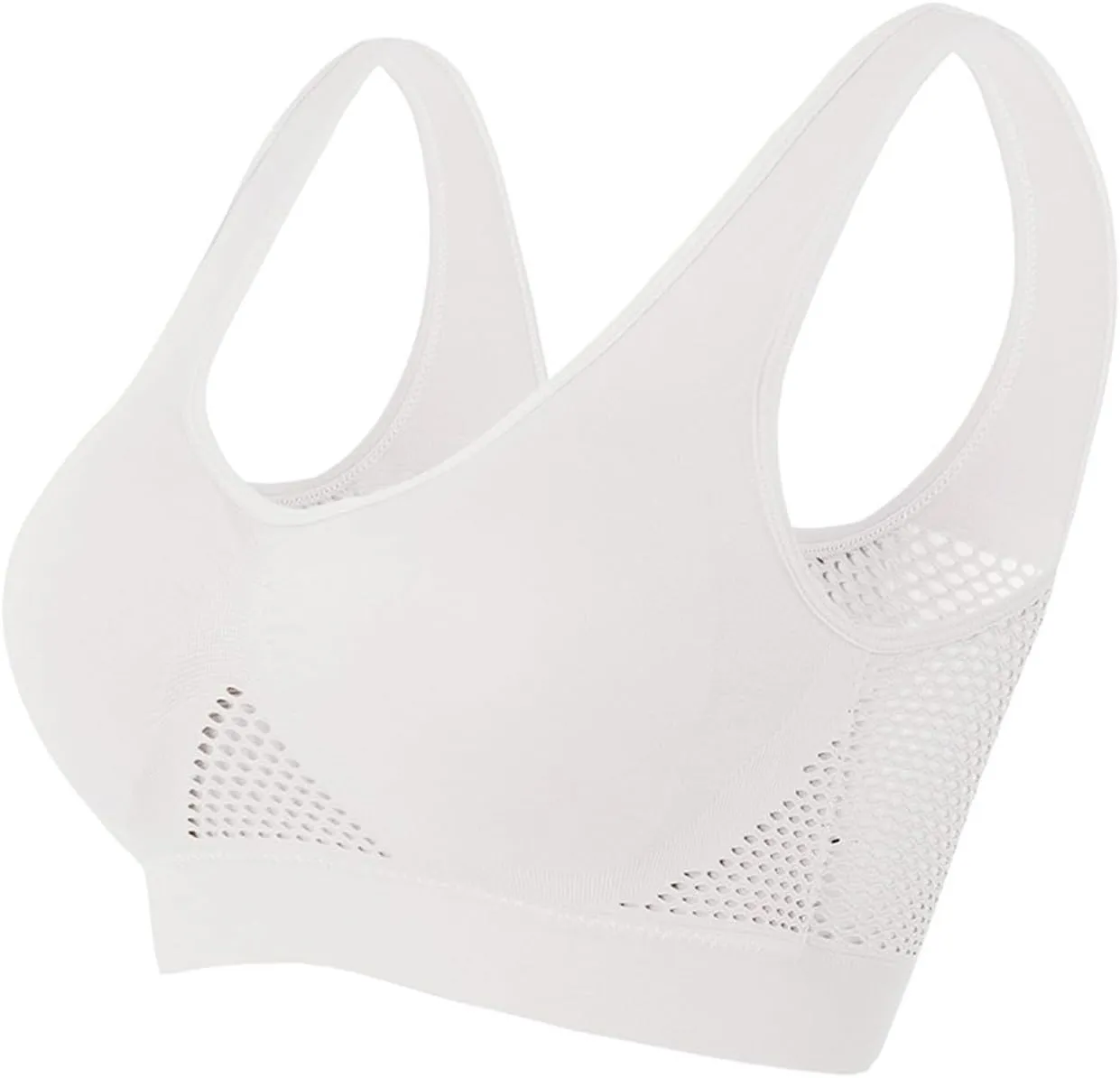 Sports Bras for Women High Support Mesh Gym Running Workout Bra 3 Pack Breathable Comfort Bra Multipack Plus Size
