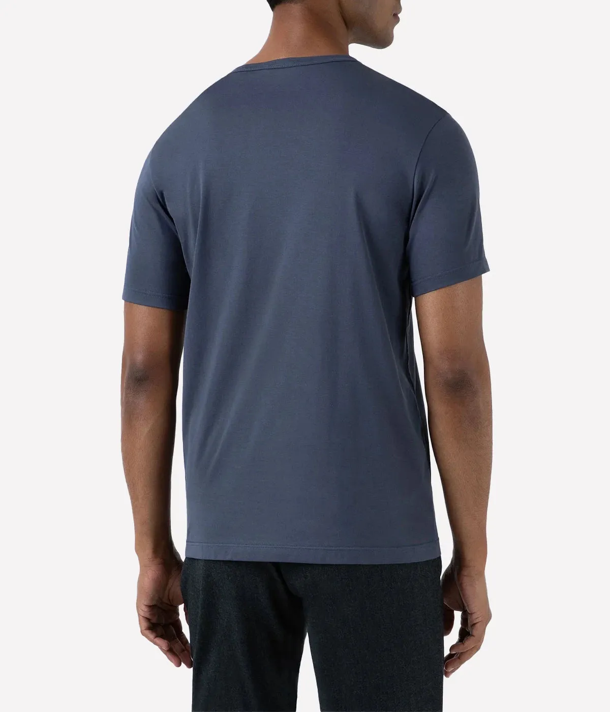 SS Crew Neck T-Shirt in Slate Blue