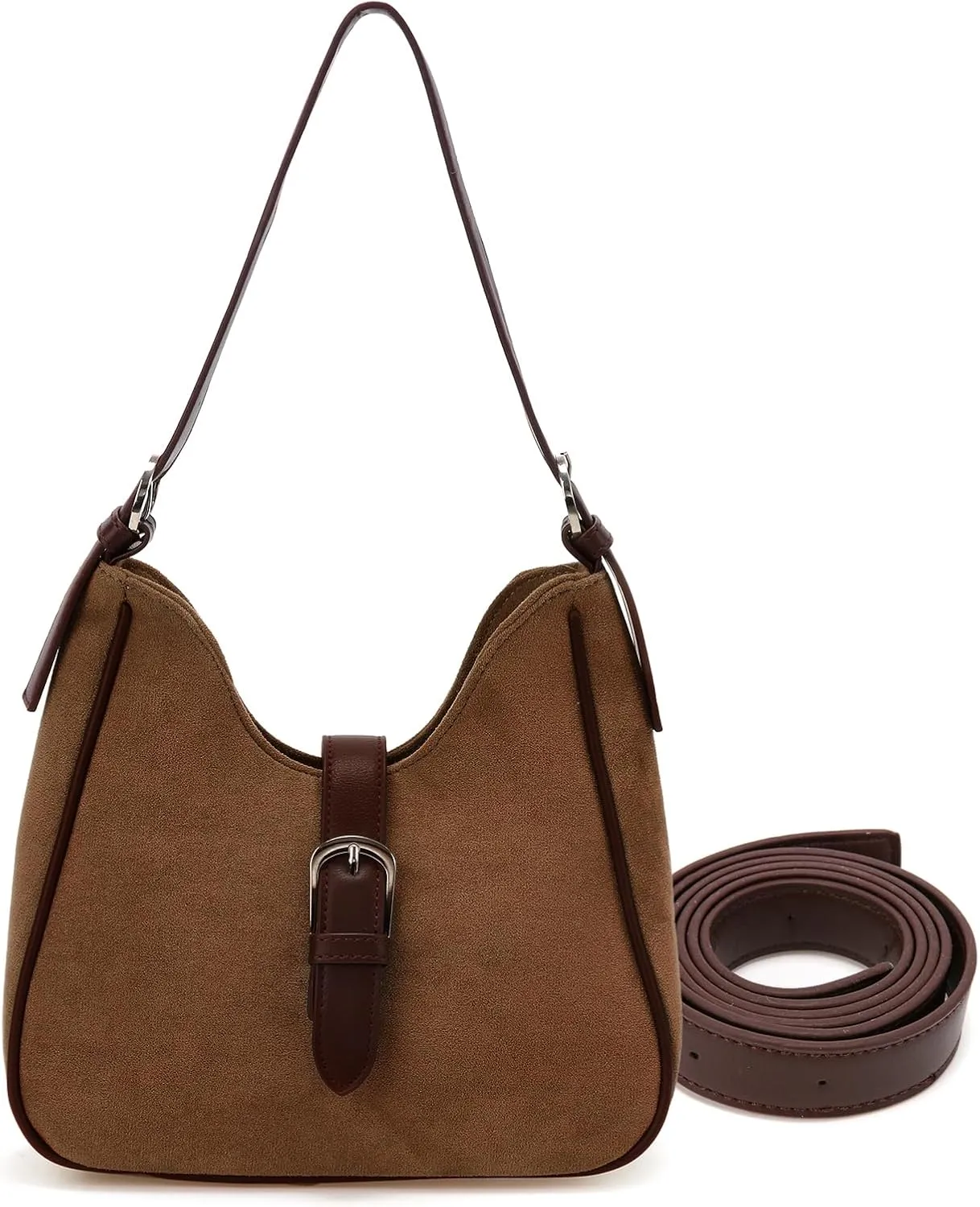 Suede Women's Shoulder Bag,Winter Women's Underarm Bag,Hobo Wallet,Large Capacity Handbag Shoulder Bag
