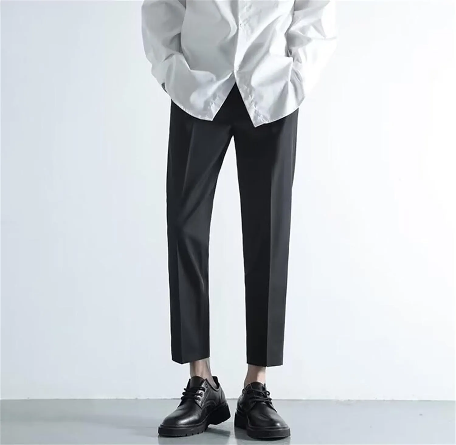 Suit Pants for Men's Fashion Business Work Dress Pants Slim Fit Skinny Lightweight Slacks Suit Trousers