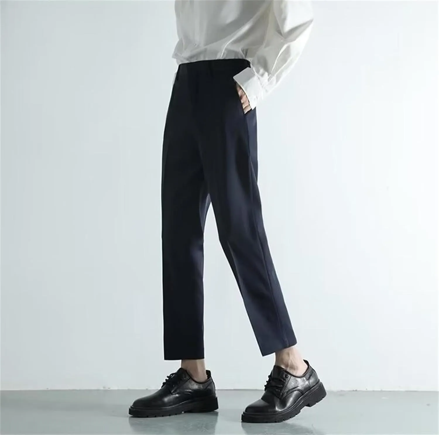 Suit Pants for Men's Fashion Business Work Dress Pants Slim Fit Skinny Lightweight Slacks Suit Trousers