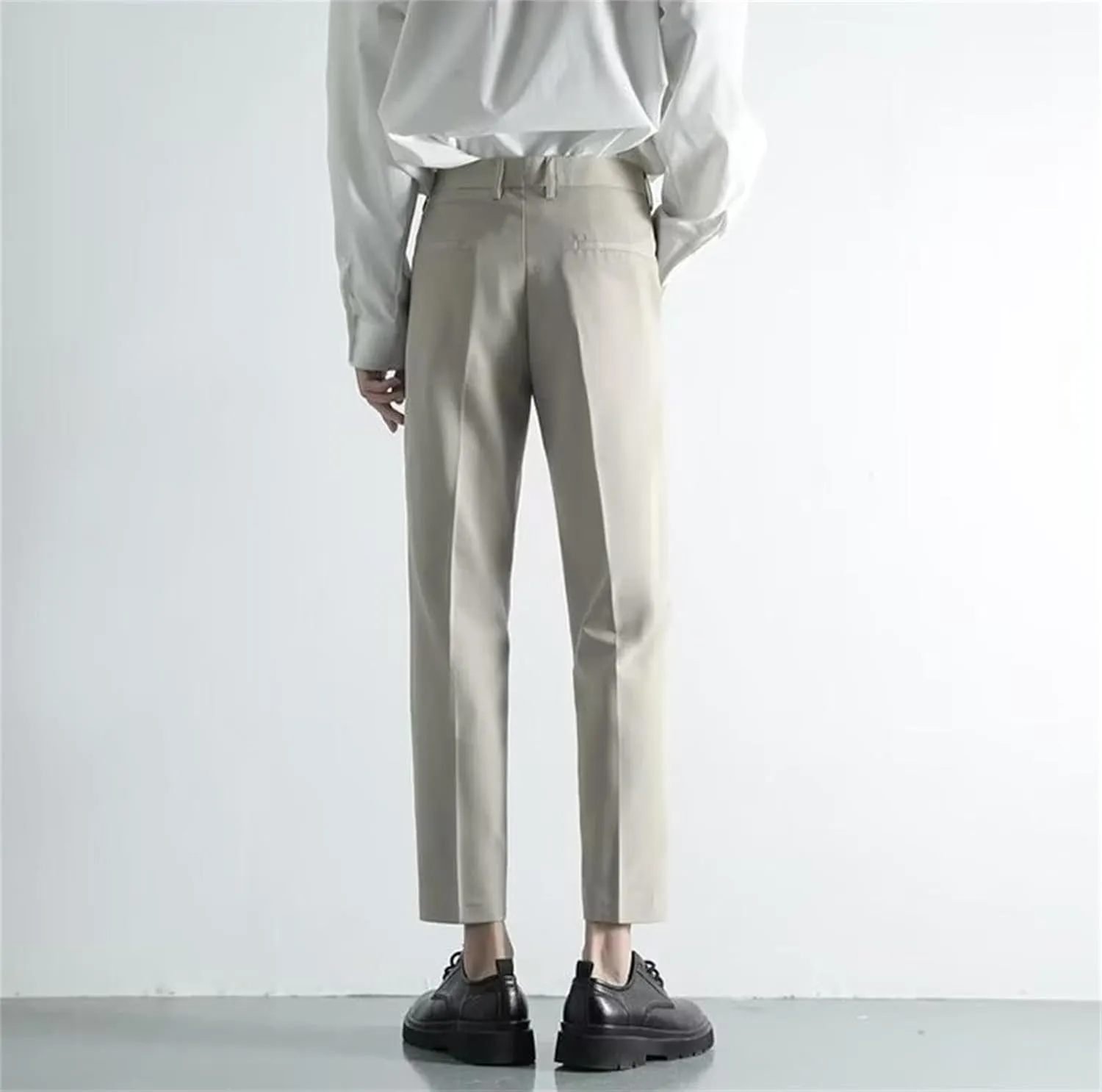 Suit Pants for Men's Fashion Business Work Dress Pants Slim Fit Skinny Lightweight Slacks Suit Trousers
