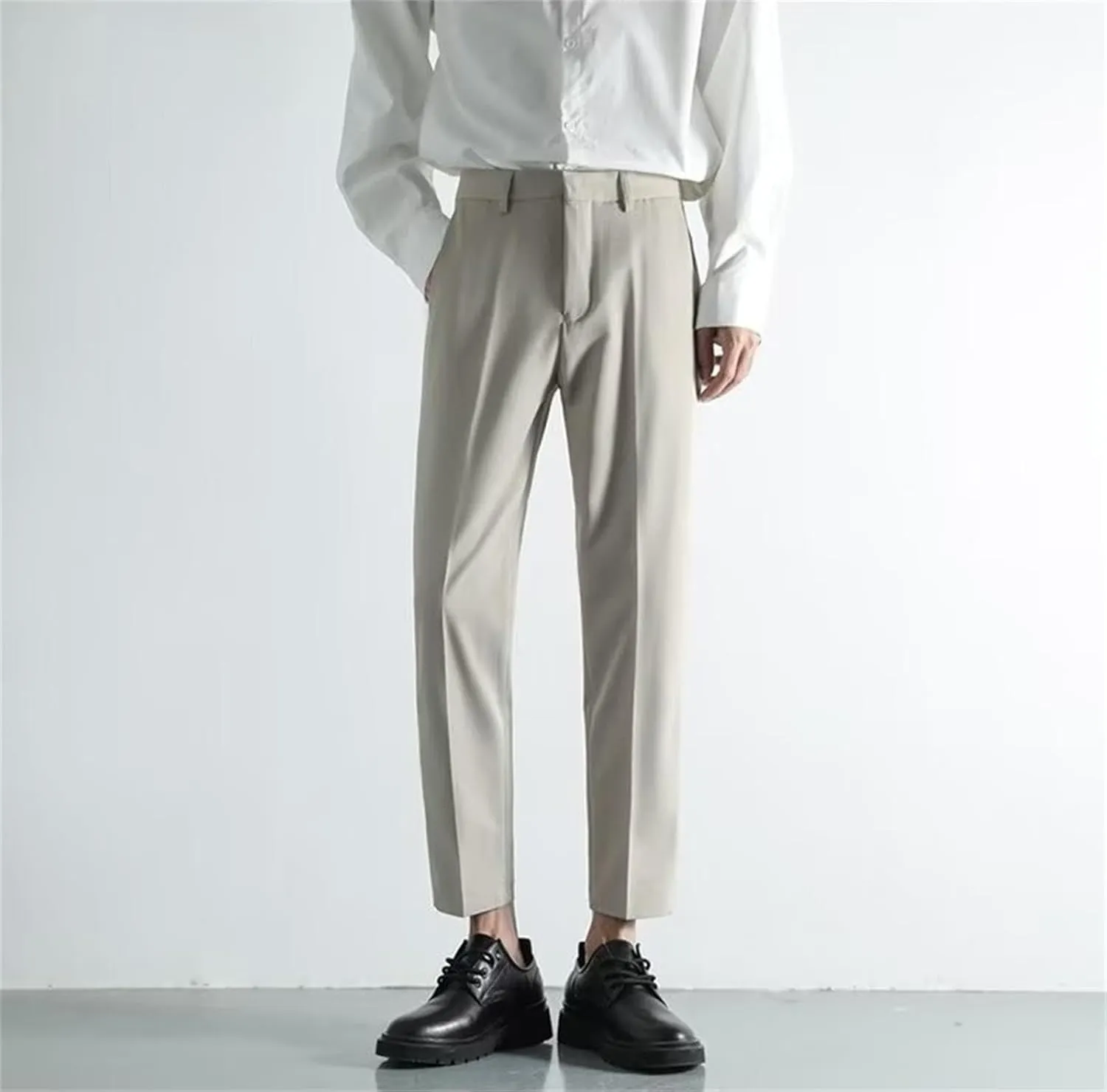 Suit Pants for Men's Fashion Business Work Dress Pants Slim Fit Skinny Lightweight Slacks Suit Trousers