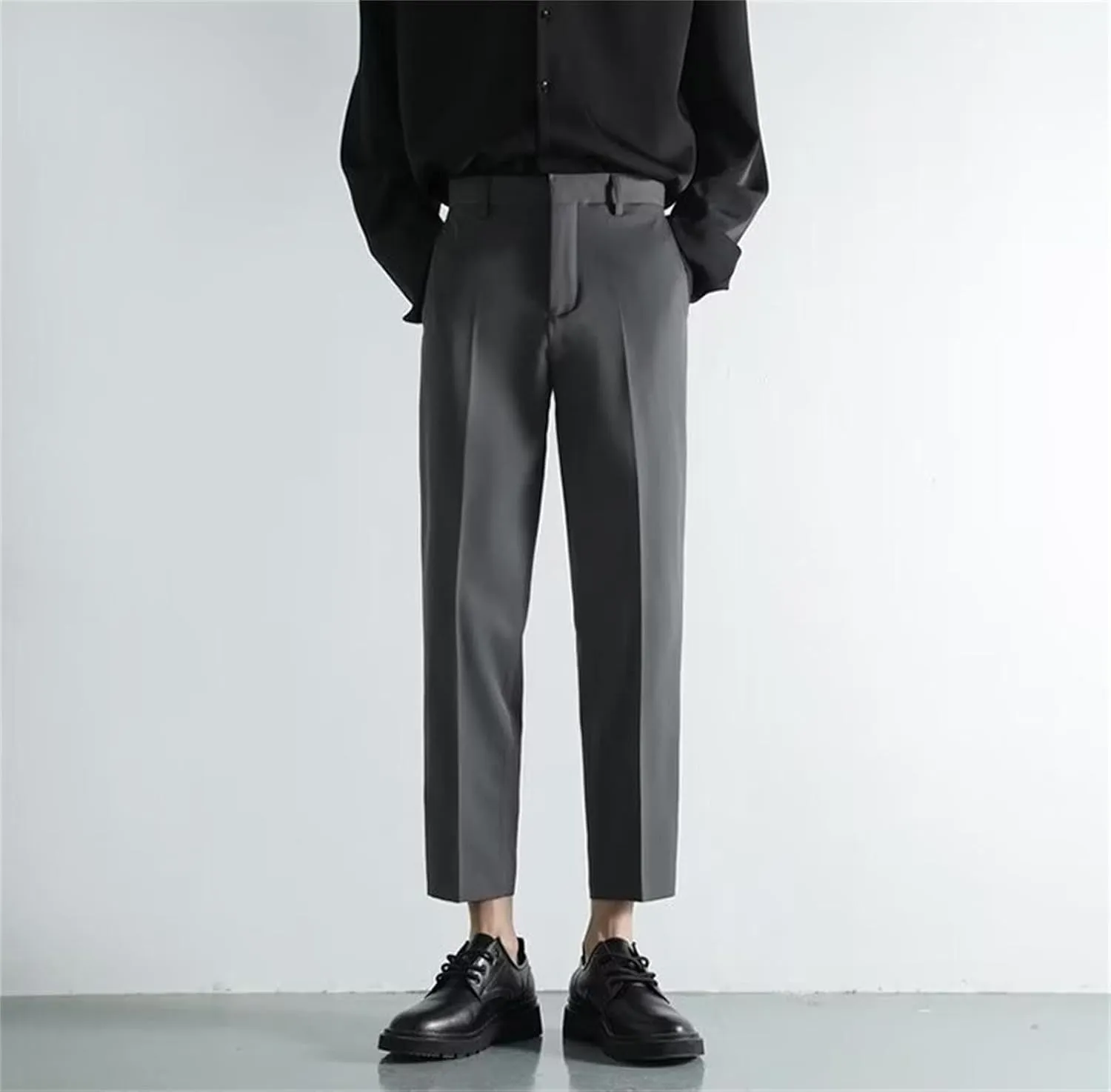 Suit Pants for Men's Fashion Business Work Dress Pants Slim Fit Skinny Lightweight Slacks Suit Trousers