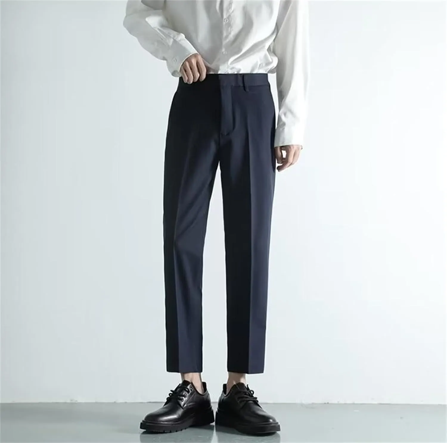 Suit Pants for Men's Fashion Business Work Dress Pants Slim Fit Skinny Lightweight Slacks Suit Trousers