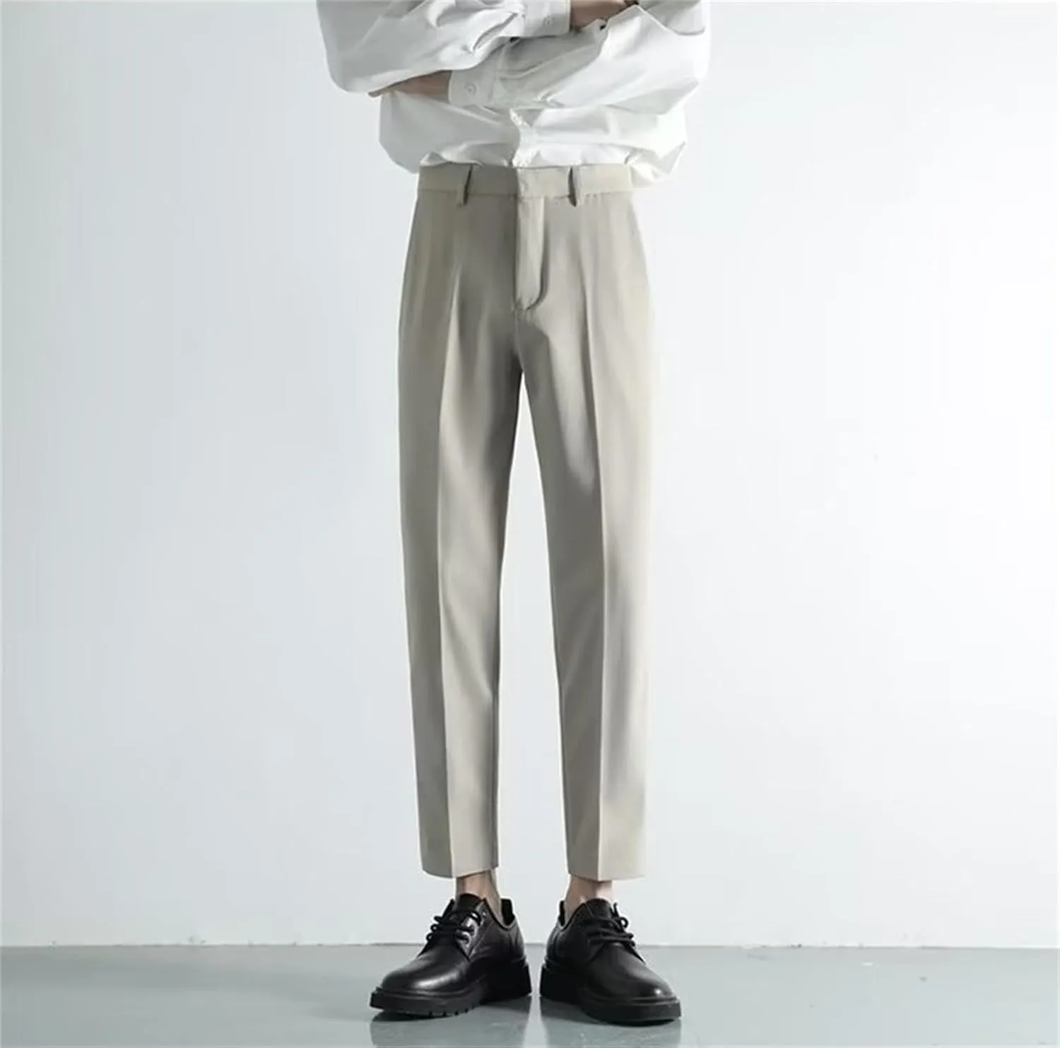Suit Pants for Men's Fashion Business Work Dress Pants Slim Fit Skinny Lightweight Slacks Suit Trousers