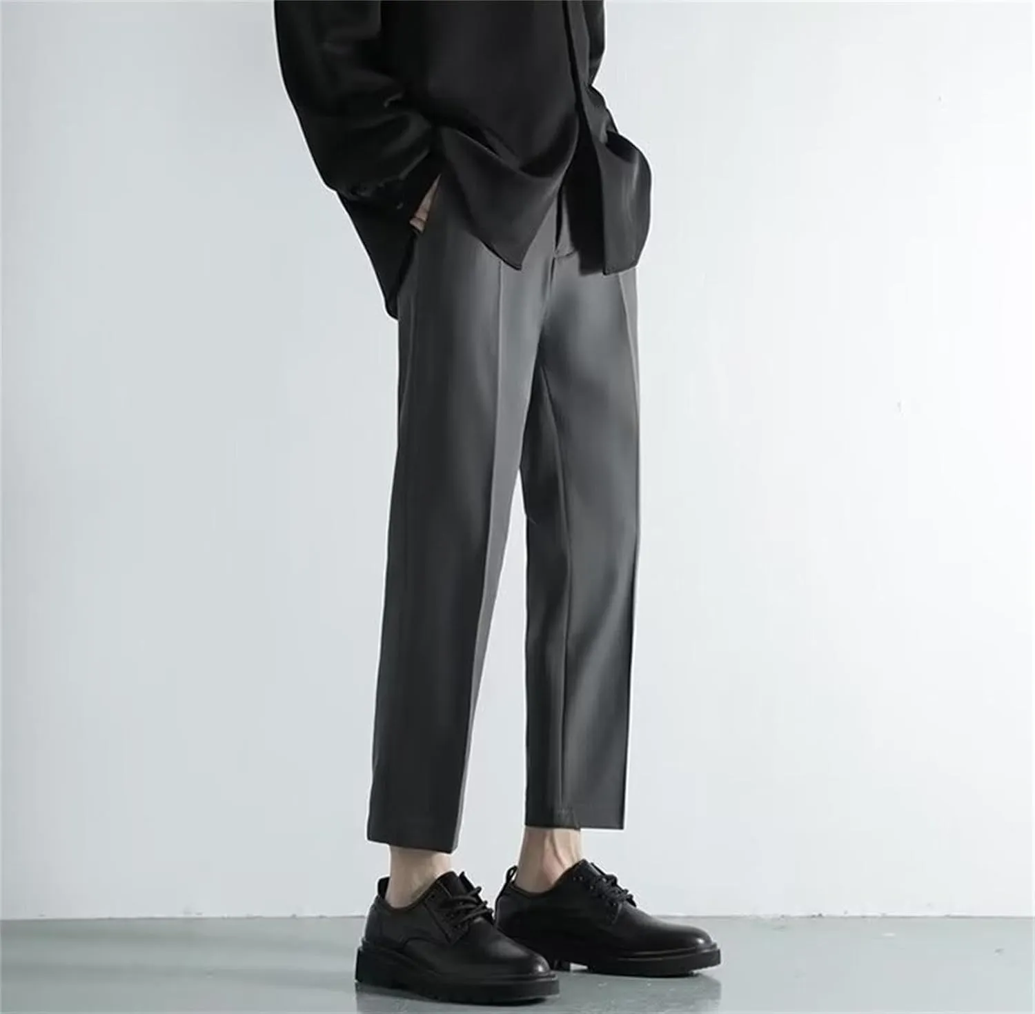 Suit Pants for Men's Fashion Business Work Dress Pants Slim Fit Skinny Lightweight Slacks Suit Trousers