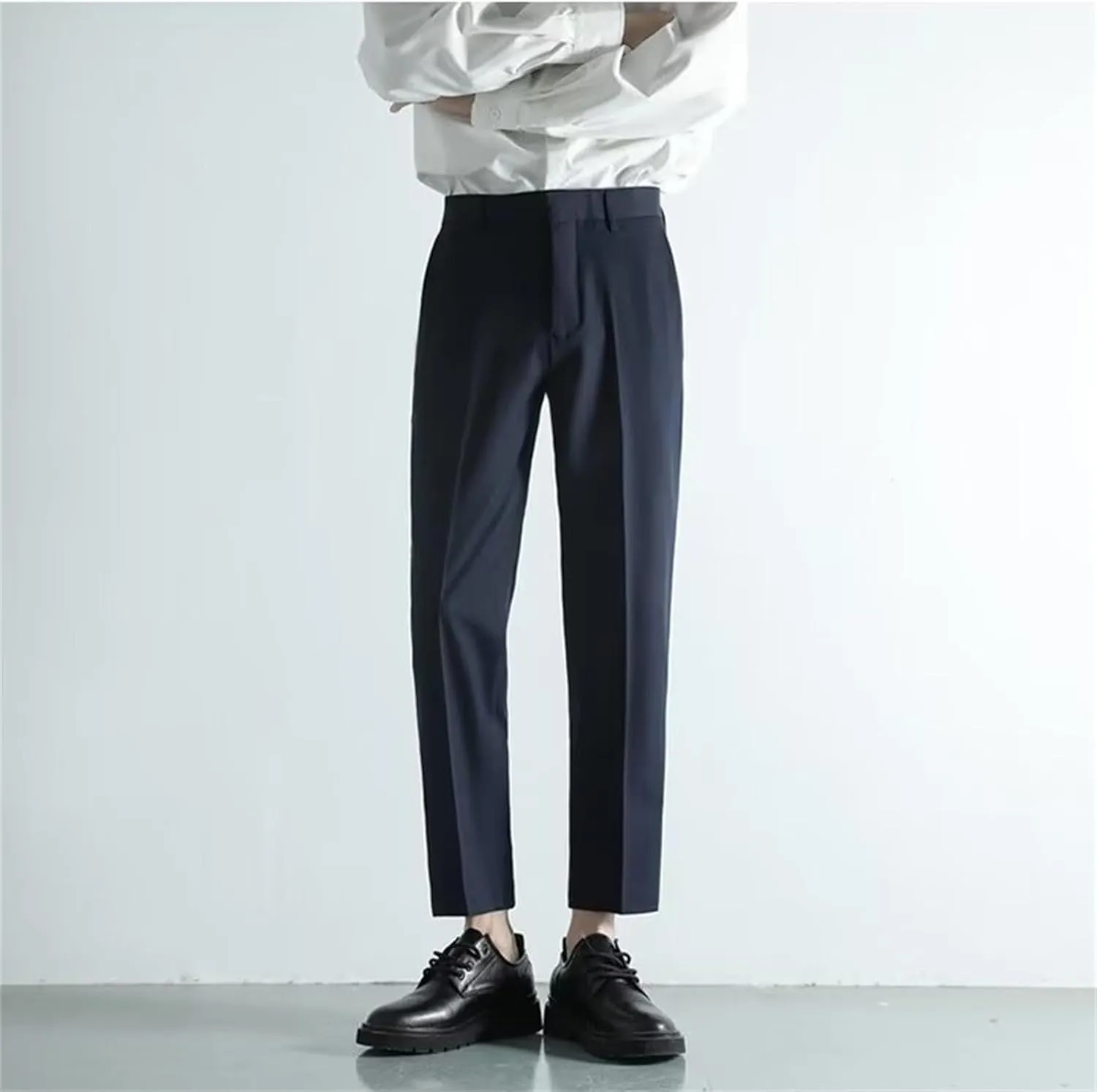 Suit Pants for Men's Fashion Business Work Dress Pants Slim Fit Skinny Lightweight Slacks Suit Trousers
