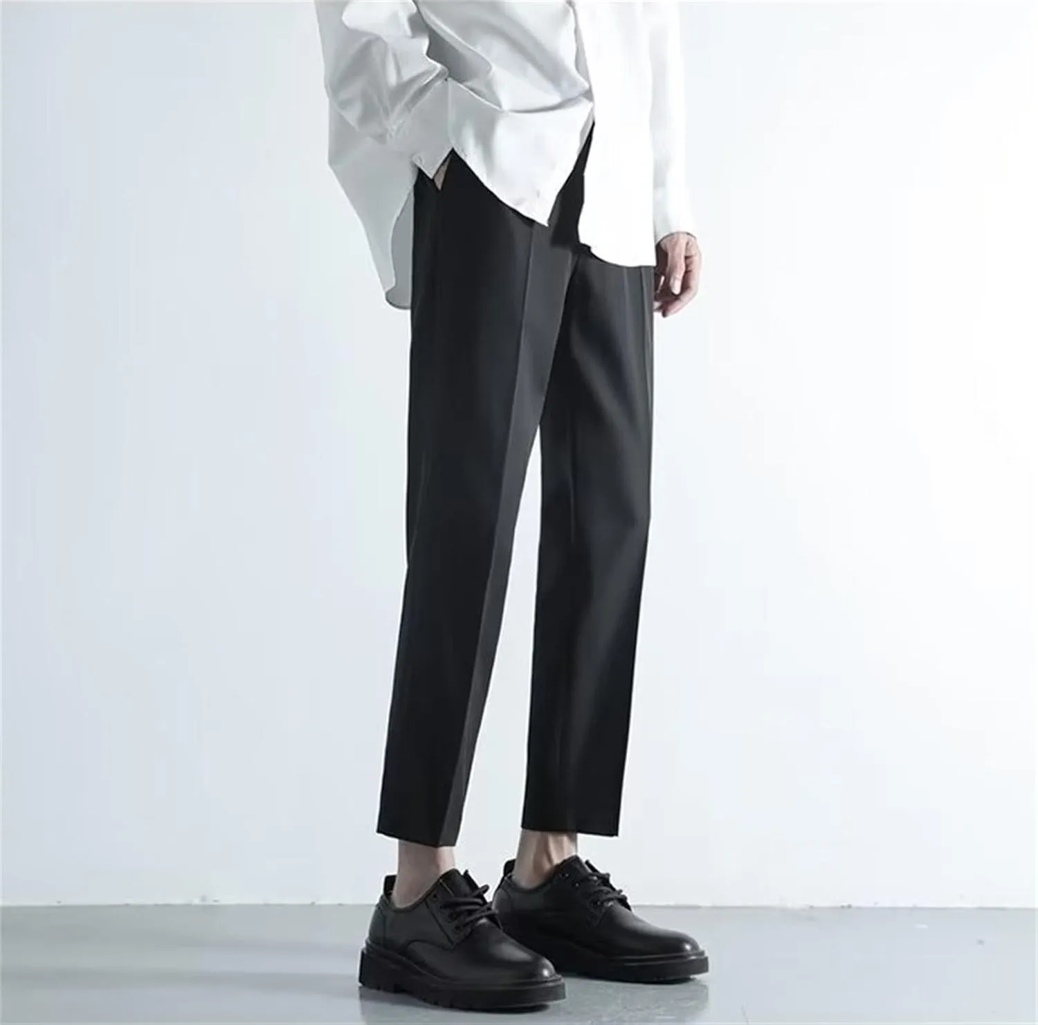 Suit Pants for Men's Fashion Business Work Dress Pants Slim Fit Skinny Lightweight Slacks Suit Trousers