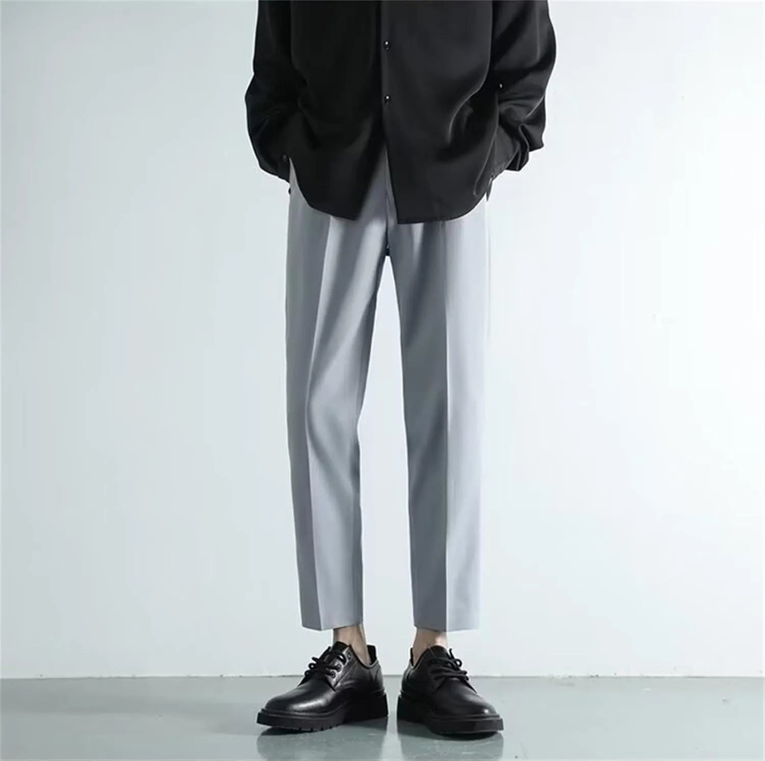 Suit Pants for Men's Fashion Business Work Dress Pants Slim Fit Skinny Lightweight Slacks Suit Trousers
