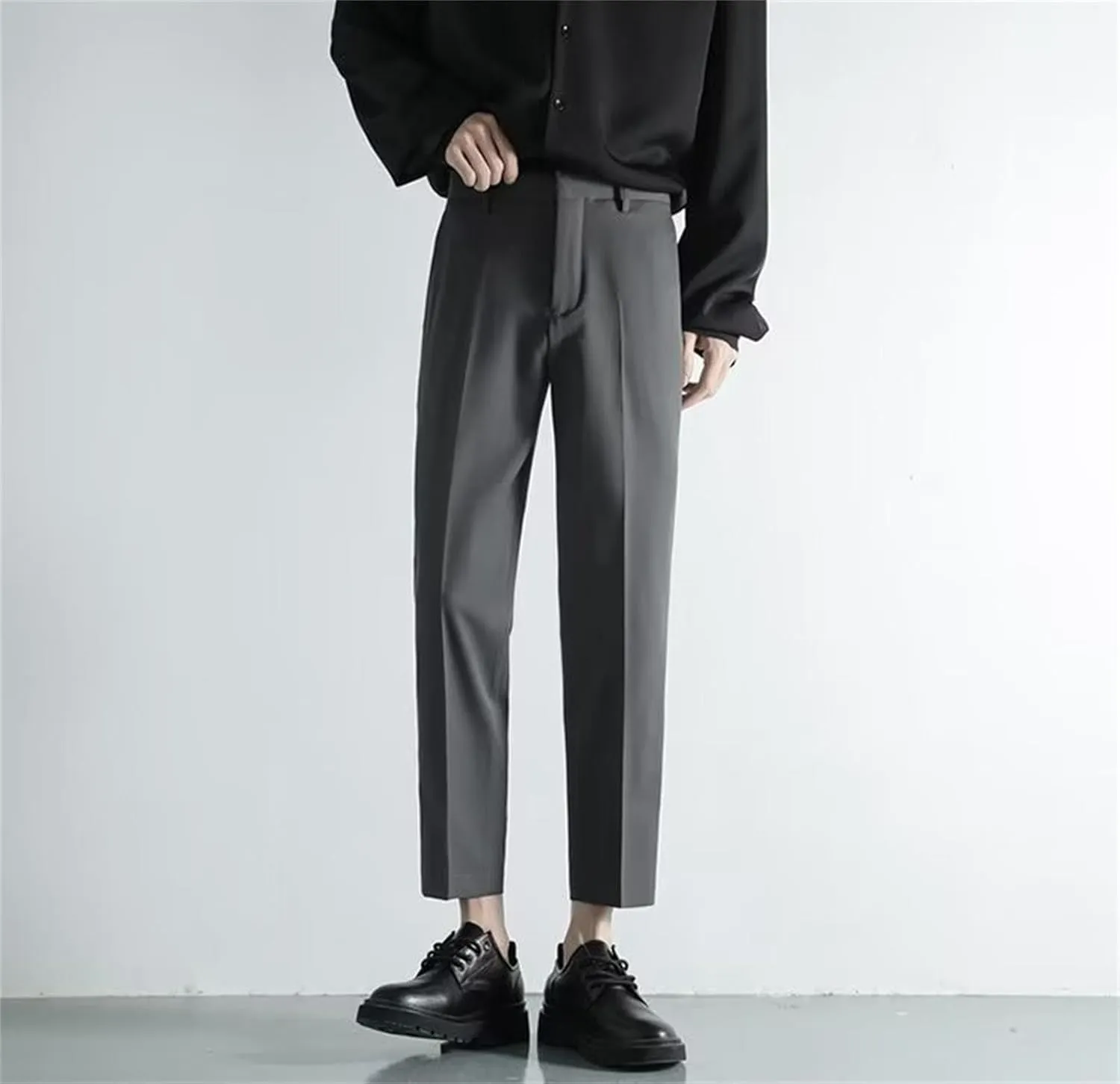 Suit Pants for Men's Fashion Business Work Dress Pants Slim Fit Skinny Lightweight Slacks Suit Trousers