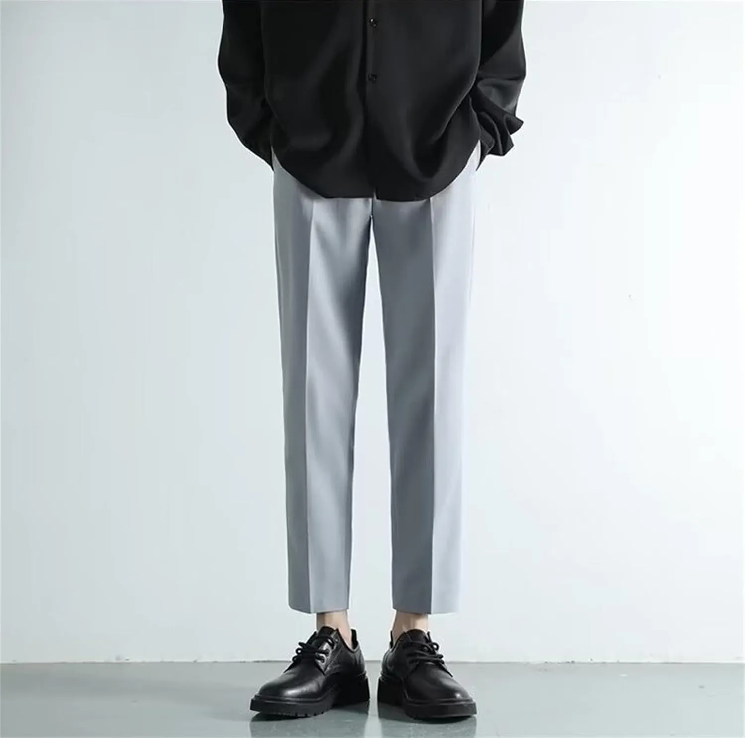 Suit Pants for Men's Fashion Business Work Dress Pants Slim Fit Skinny Lightweight Slacks Suit Trousers