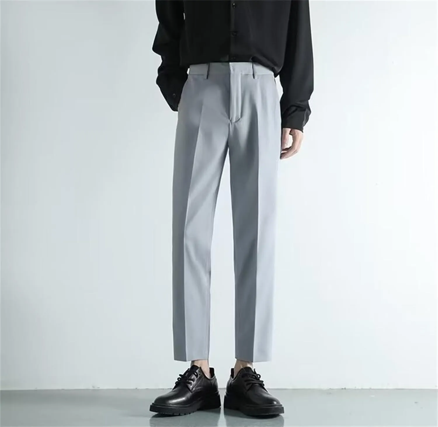 Suit Pants for Men's Fashion Business Work Dress Pants Slim Fit Skinny Lightweight Slacks Suit Trousers