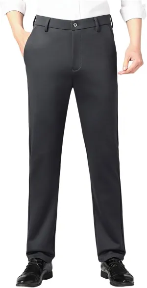 Suit Pants for Men's,Fashion Slim Fit Dress Pants Classic Dress Trousers Expandable Waist Formal Suit Trousers