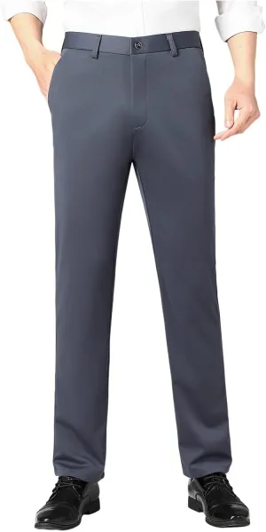 Suit Pants for Men's,Fashion Slim Fit Dress Pants Classic Dress Trousers Expandable Waist Formal Suit Trousers