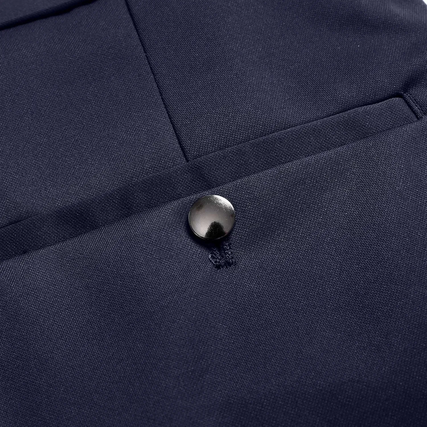 Suit Pants for Men's,Fashion Slim Fit Dress Pants Classic Dress Trousers Expandable Waist Formal Suit Trousers