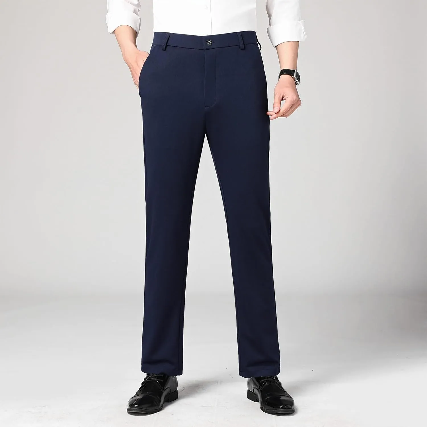 Suit Pants for Men's,Fashion Slim Fit Dress Pants Classic Dress Trousers Expandable Waist Formal Suit Trousers