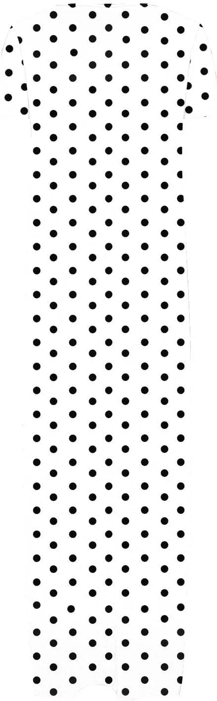 Summer Dresses for Women 2025 Trendy Boho Polkadot Print Cap Sleeve Round-Neck Plus Size Maxi Dress Beach Sundress