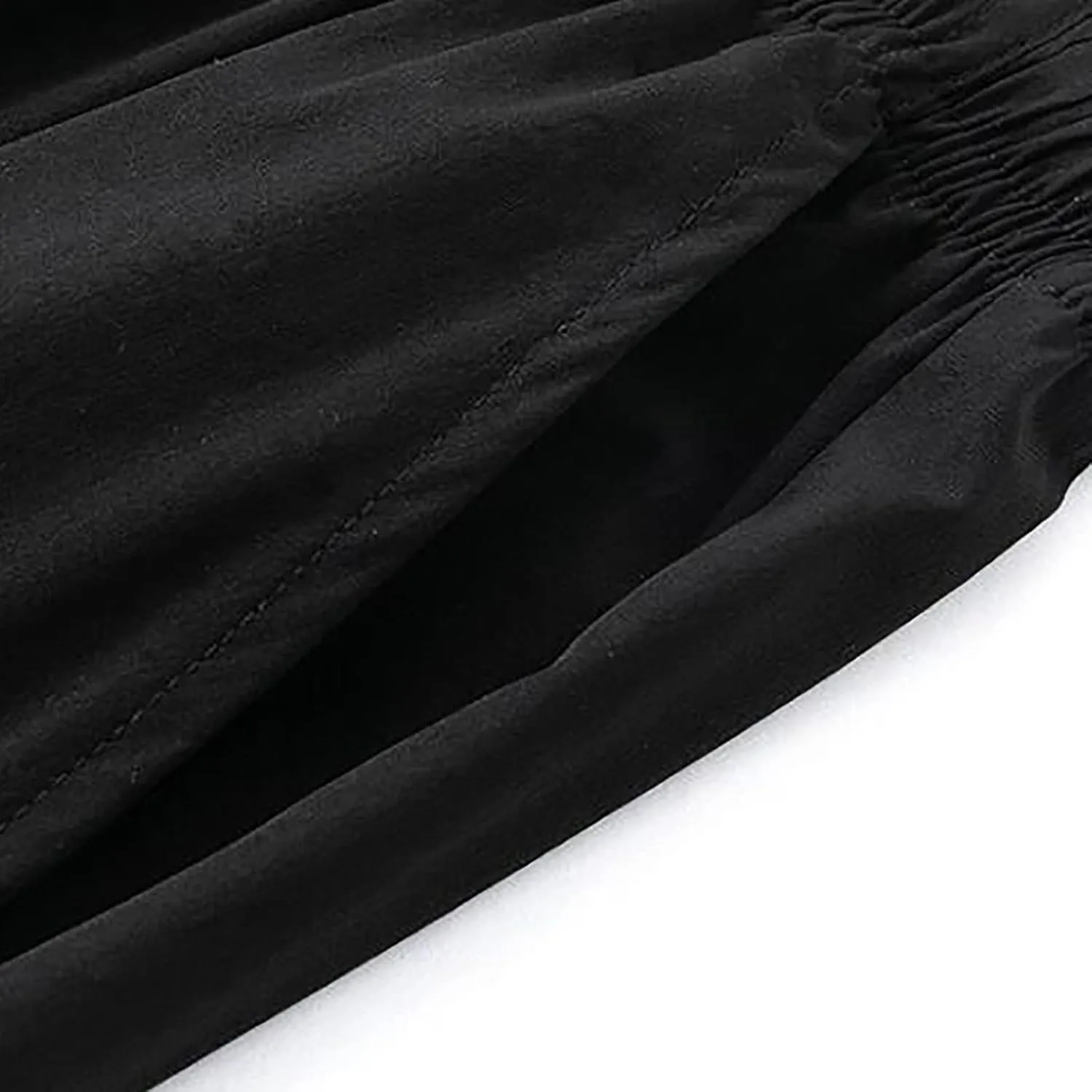 Sweatpants for Men Baggy Elastic Waist Drawstring Joggers Casual Relaxed Fit Lightweight Straight Chino Pants with Pockets