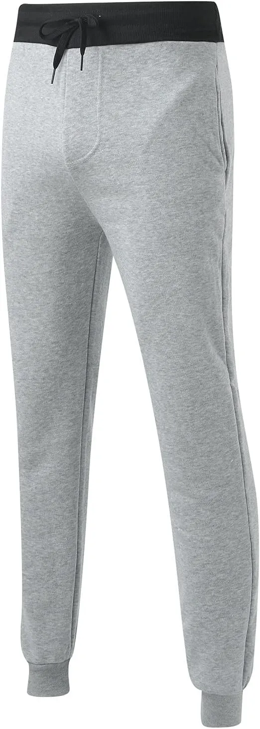 Tactical Pants for Men Elastic Waist Slim Fit Drawstring Sweatpants Casual Plus Size Workout Athletic Joggers with Pockets