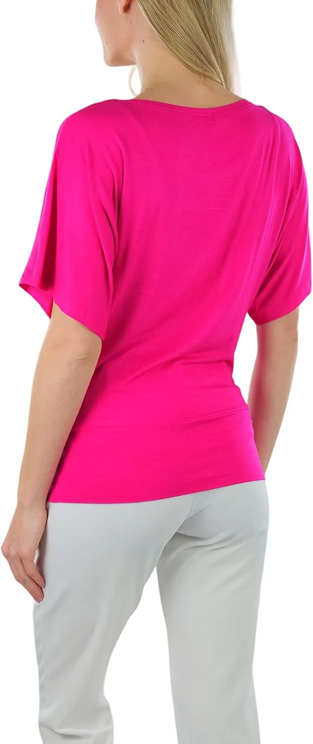 ToBeInStyle Womens Relaxed Fit Dolman Blouse Top Soft Feel