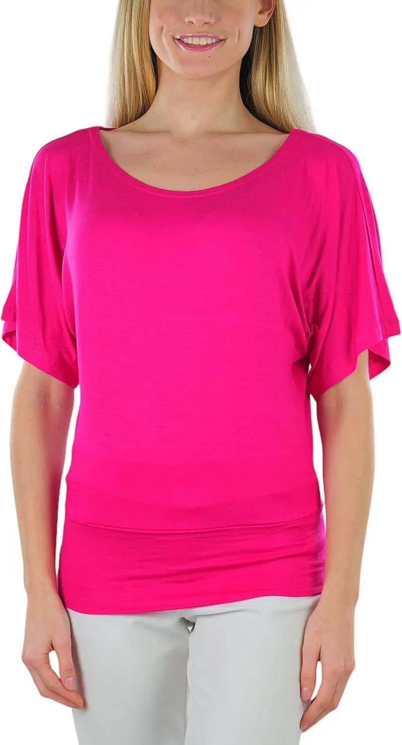 ToBeInStyle Womens Relaxed Fit Dolman Blouse Top Soft Feel