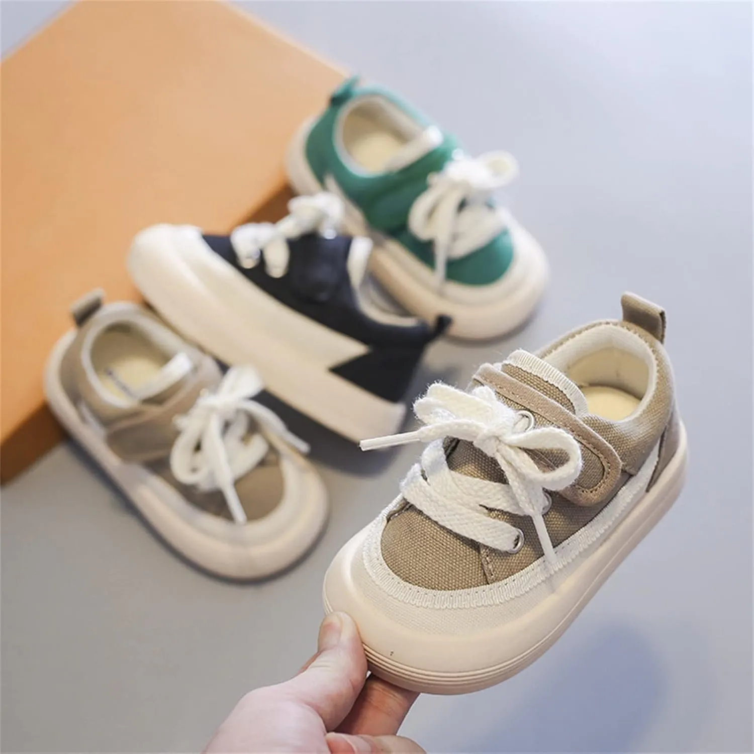 Toddler Boy and Girl's Slip On Sneakers Toddler Sneakers Little Kid Big Kid Shoes Canvas Sneaker X Level Prospect
