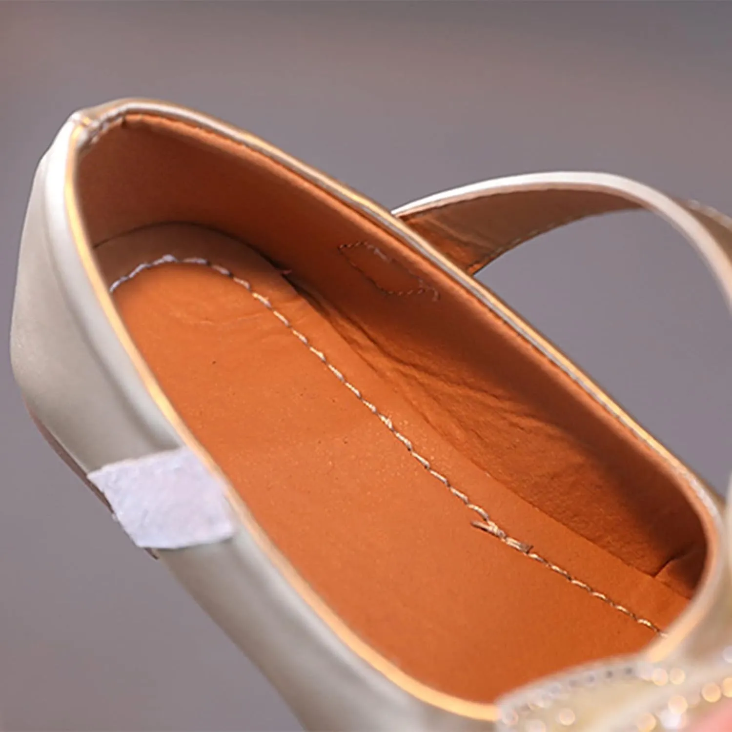 Toddler Dress Shoes,Summer Fall Girls Casual Shoes Bow Pearls Flat Bottom Dress Shoes Hook Loop Kawaii Shoes 1-6 Years