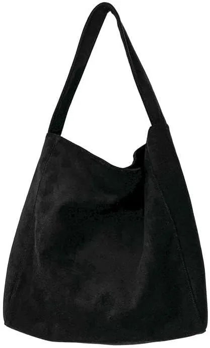 Trendy Womens Large Suede Tote Bag Shoulder Bags For Women Fall Underarm Bag Winter Hobo Bag Work Purses Travel Handbag