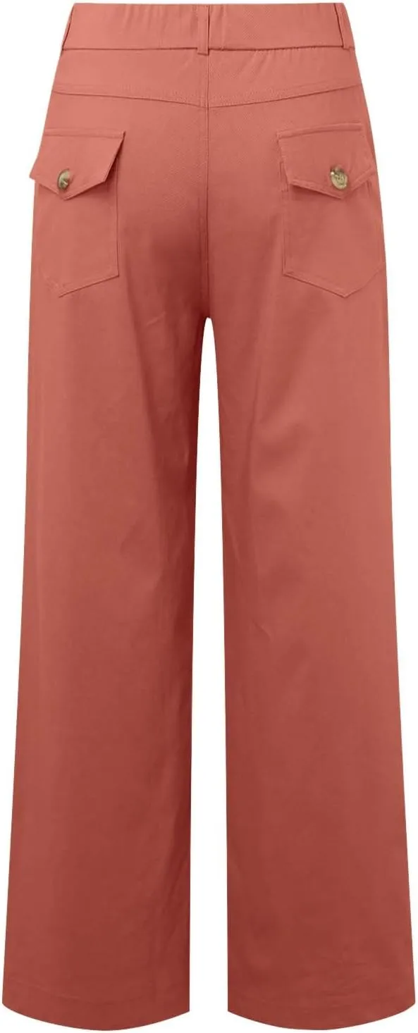 Twill Cropped Wide Leg Pant Plus Size Wide Leg Petite Crop Trousers Stretch Capri Jeans Ankle Denim Track Pants