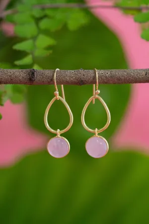 Ulla Rose Quartz Earrings