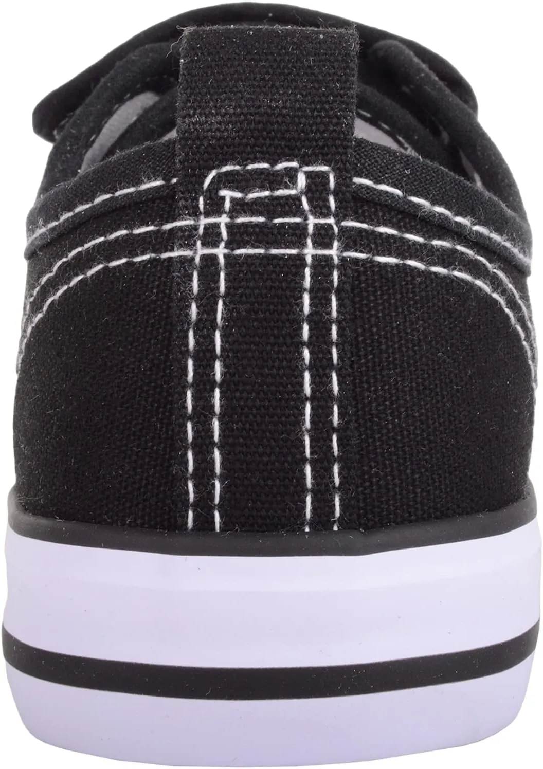 Unisex Kids Childrens Slip On Touch and Close Canvas Casual Pumps Shoes Trainers