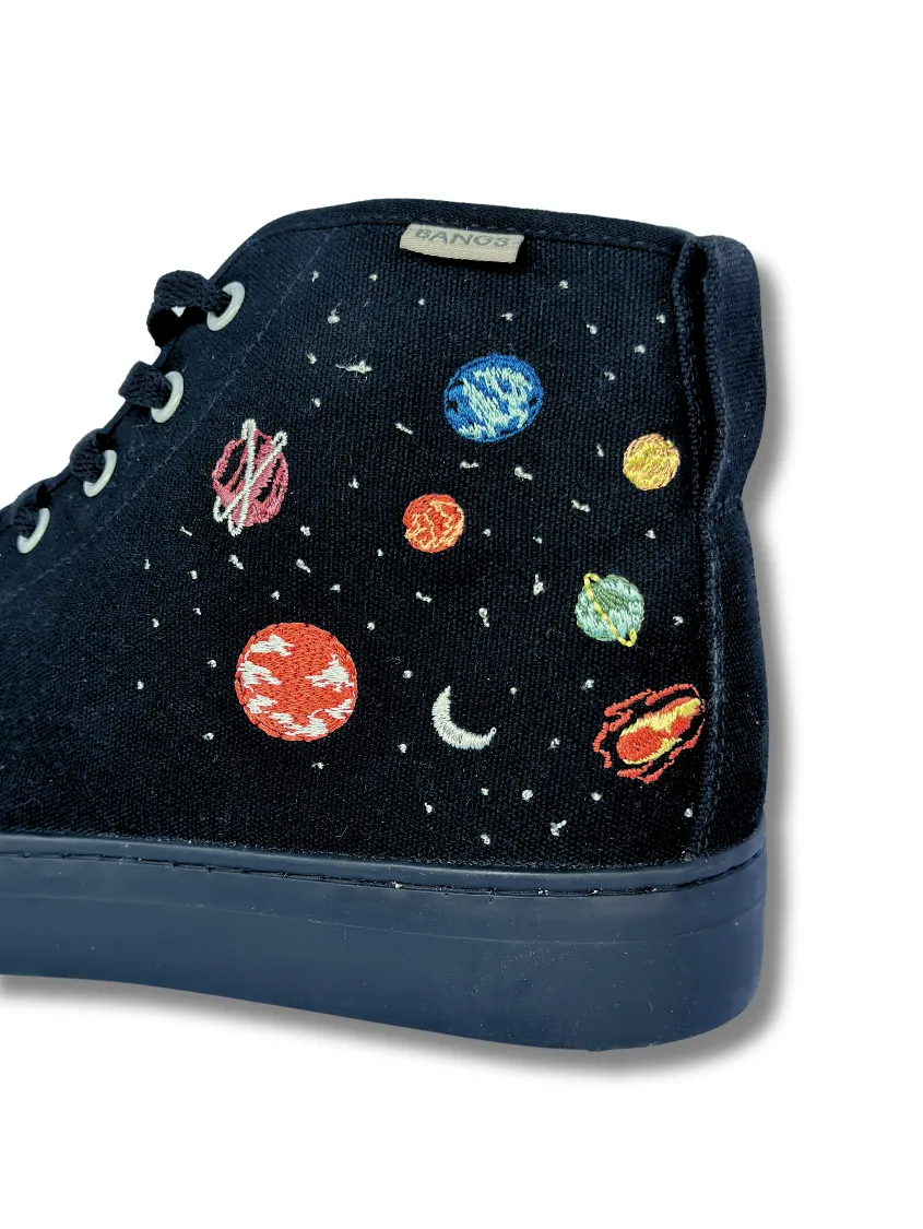Universe Platform (Black Stitching) High Top | Men's 8=Women's 9.5