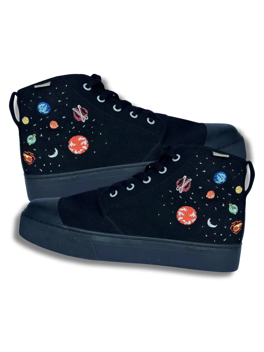 Universe Platform (Black Stitching) High Top | Men's 8=Women's 9.5