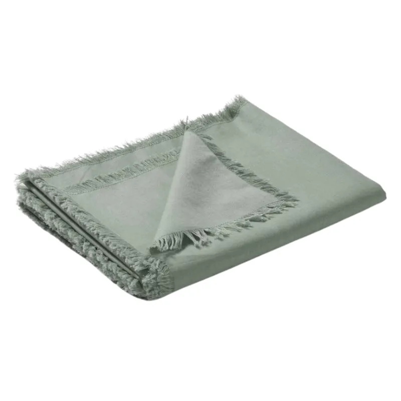 Vintage Design Gypsy Linen Cotton Green Table Runner