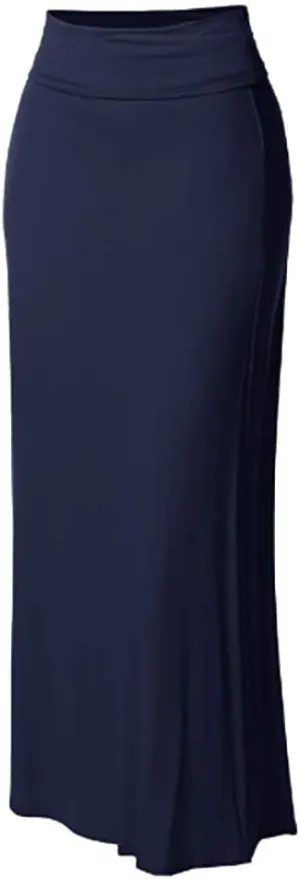 Vintage Skirts for Women Midi Length Skirt Women Maxi Solid Stitching Comfort Bodycon Waist High Lady's Long Tennis