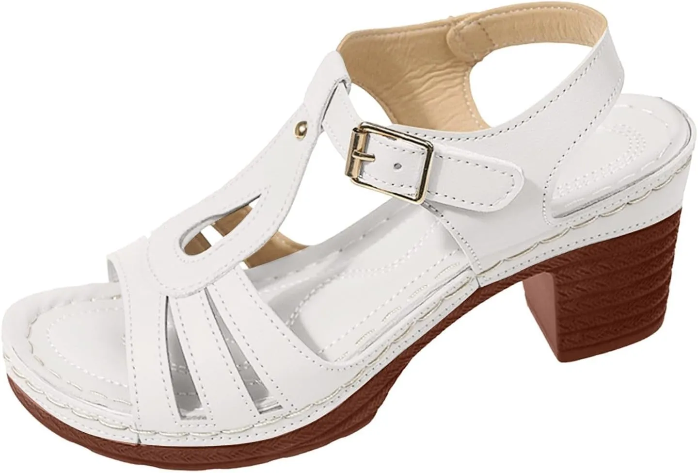 Wedge Sandals for Women Closed Toe Comfortable Outdoor Platform Orthotic Slippers Plantar Fasciitis Shoes Orthopedic Arch Support Dressy Summer Buckle Ankle Strap Espadrilles
