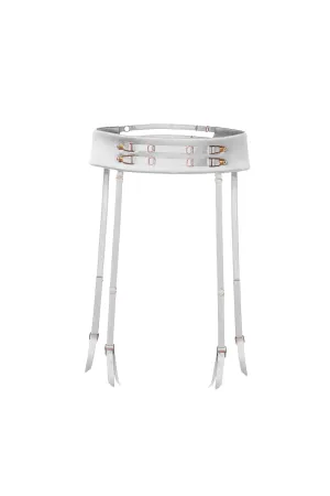 White Secure Satin Belt