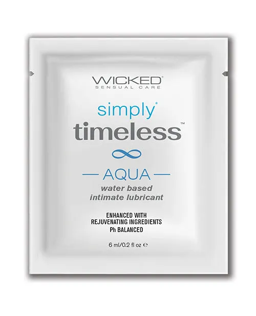 Wicked Sensual Care Simply Timeless Aqua Water Based Lubricant - oz