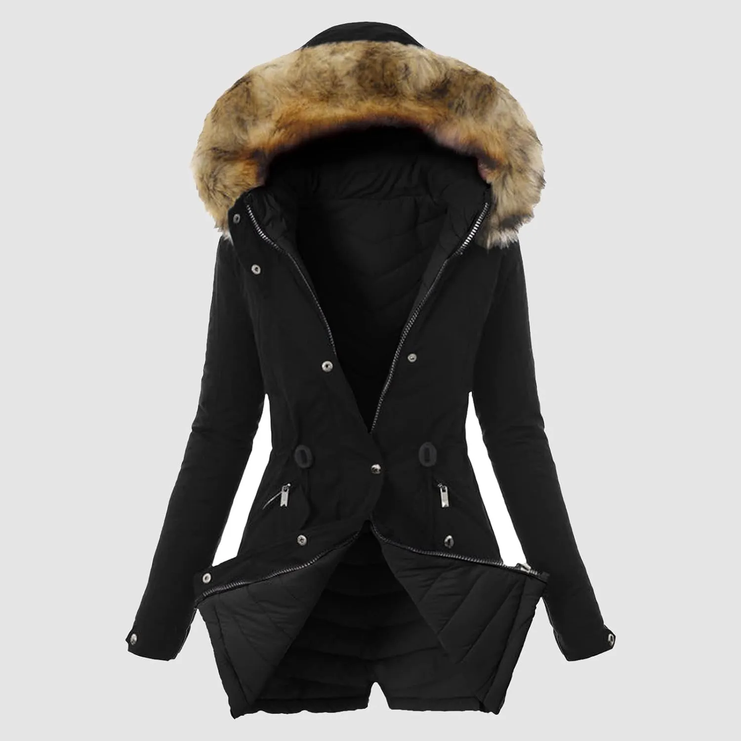Winter Coats For Women Trench Plus Size Fall Coats For Women 2024 Fleece Zip Up Jacket Warm Heavy