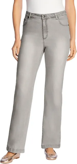 Woman Within Women's Plus Size Wide-Leg Stretch Denim Jean